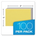 Flash Cards | Oxford 35810 5 x 8 Ruled Index Cards - Blue/Violet/Canary/Green/Cherry (100/Pack) image number 2