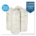 Just Launched | Dixie SX12PATH Pathways 12 oz. Heavyweight Paper Bowls - Green/Burgundy (1000/Carton) image number 2