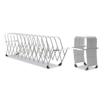 FILE SORTERS | LEE 14112 Flexifile 6 in. x 6.75 in. x 10.5 in. 12 Section Letter/Legal Size  Expandable Collator to Organizer - Silver