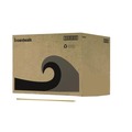 Brooms | Boardwalk BWK137 Heavy-Duty Threaded End Lacquered Hardwood 1.13 in. Diameter x 60 in. Broom Handle - Natural image number 0