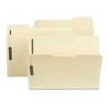 File Folders | Smead 10545 0.75 in. Expansion Poly Top Tab Fastener Folders - Manila Exterior/Letter Size (24/Box) image number 1