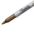 Permanent Markers | Sharpie 1823887 Fine Bullet Tip Metallic Fine Point Permanent Markers - Gold (1-Dozen) image number 2