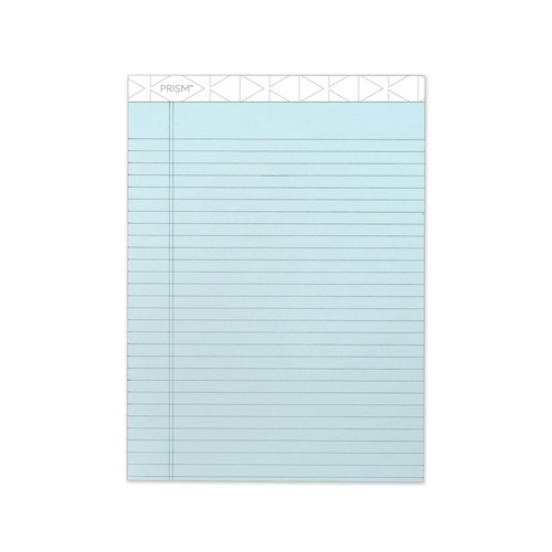 Notebooks & Pads | TOPS 63120 50-Sheet 8.5 in. x 11.75 in. Wide/Legal Rule Prism plus Colored Writing Pads - Pastel Blue (12/Pack) image number 0