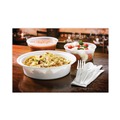Food Service | Pactiv Corp. NC723 Newspring VERSAtainer 7 x 7 x 2.38 24 oz Plastic Microwavable Containers - White/Clear (150/Carton) image number 5
