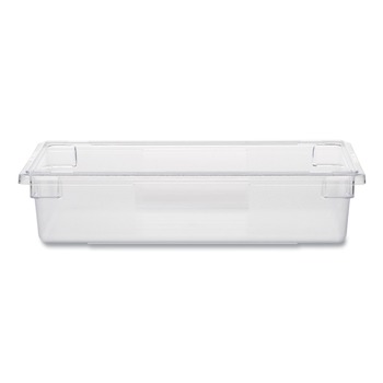 Rubbermaid Commercial FG330800CLR 8.5 Gallon 26 in. x 18 in. x 6 in. Food/Tote Boxes - Clear
