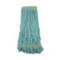 Mops | Boardwalk BWK1200XLCT Ecomop Looped-End Recycled Fibers Mop Head - Extra Large, Green (12/Carton) image number 0