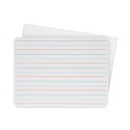White Boards | Flipside 12034 12 in. x 9 in. 2-Sided Red/Blue Ruled Dry Erase Board - White Surface (24/Pack) image number 0