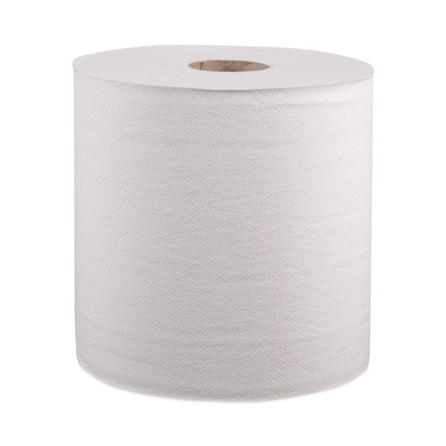 Paper Towels and Napkins | Windsoft WIN12906 8 in. x 800 ft. Hardwound Roll Towels - White (6 Rolls/Carton) image number 0