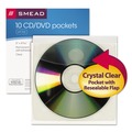 Sheet Protectors | Smead 68144 Self-Adhesive CD/Diskette Pockets - Clear (10/Pack) image number 1