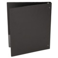 Just Launched | Universal UNV31401 Economy 11 in. x 8.5 in. 1 in. Capacity 3-Ring Non-View Binder - Black image number 3