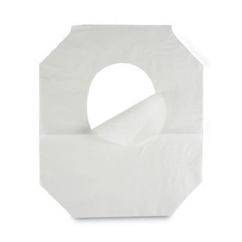 Boardwalk BWK-5000B 14.17 in. x 16.73 in. Premium Half-Fold Toilet Seat Covers - White (5000/Carton)