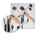 Wall Racks & Hooks | Alba PMCLAS 16w x 16d x 70.5h Chromy 12-Knob Coat Stand - Chrome/Black image number 10