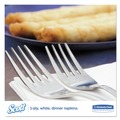  | Scott 98200 2-Ply 1/8-Fold Dinner Napkins - White (300/Pack, 10 Packs/Carton) image number 5