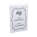 Cleaning & Janitorial Accessories | Universal UNV76882 8.5 in. x 11 in. Vertical Wall Mount Sign Holder - Clear (12/Pack) image number 2