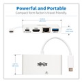 Electronic Adapters & Chargers | Tripp Lite U444-06N-H4GU-C USB-C 4K HDMI USB-A PD Charging 4K Dock with Charging and Ethernet - White image number 4