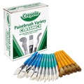 Arts & Crafts Supplies | Crayola 50036 Large Variety Paint Brush Classpack (36/Set) image number 1