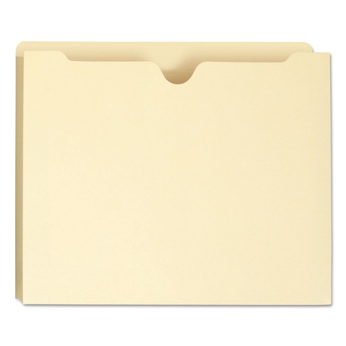 Just Launched | Smead 75605 2 in. Expansion 100% Recycled Top Tab File Jackets - Letter, Manila (50/Box) image number 0