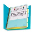 Back to School Sale | C-Line 07650 11.5 in. x 10 in. 5-Tab Index Dividers with Multi-Pockets - Assorted (1-Set) image number 1