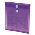 File Folders | Smead 89544 9.75 x 11.63 Open-End (Vertical) Poly String and Button Interoffice Envelopes - Transparent Purple (5/Pack) image number 1