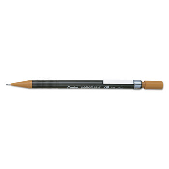 Pentel A129E 0.9 mm HB (#2) Sharplet-2 Mechanical Pencil - Black Lead, Brown Barrel (1-Dozen)