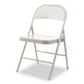Office Chairs | Alera ALECA944 Armless Steel Folding Chair Supports Up to 275 lbs. - Taupe (4/Carton) image number 1