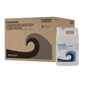 FLOOR CLEANERS | Boardwalk 110600-41ESSN 1 Gallon Bottle Concentrated Heavy-Duty Floor Stripper - Unscented (4/Carton)