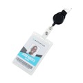 Label & Badge Holders | Advantus 76076 2.5 in. x 4.13 in. Vertical Two-Card Rigid Badge Holders - Frosted (25/Box) image number 3