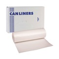 Trash Bags | Boardwalk V8046ENKR01 40 in. x 46 in. 45 gal. 19 mic High-Density Can Liners - Natural (150/Carton) image number 1