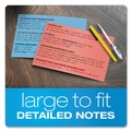 Flash Cards | Oxford 35810 5 x 8 Ruled Index Cards - Blue/Violet/Canary/Green/Cherry (100/Pack) image number 5