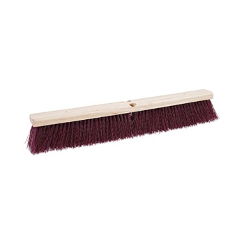 Boardwalk BWK20324 3.25 in. Stiff Polypropylene Bristles 24 in. Brush Floor Brush Head - Maroon