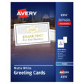 Envelopes & Mailers | Avery 08316 5.5 x 8.5 Inkjet Half-Fold Greeting Cards with Matching Envelopes - Matte White (30/Box) image number 0