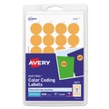 Labels | Avery 05471 0.75 in. Diameter Printable Self-Adhesive Removable Color-Coding Labels - Neon Orange (24/Sheet, 42 Sheets/Pack) image number 0