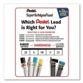 Pencils | Pentel C25BPHB3-K6 0.5 mm Super Hi-Polymer HB Lead Refills - Black (90/Pack) image number 3