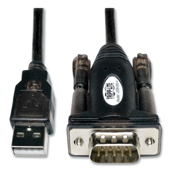 Tripp Lite U209-000-R 5 ft. USB-A to Serial Adapter Cable - Black