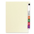 File Folders | Smead 24275 Straight Tabs Letter Size 1.5 in. Expansion Heavyweight End Tab Expansion Folders - Manila (50/Box) image number 1