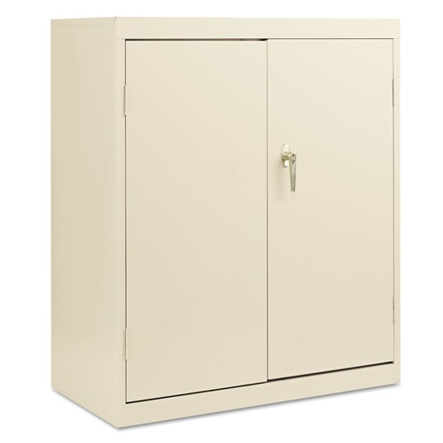 Office Filing Cabinets & Shelves | Alera CME4218PY 36 in. x 18 in. x 42 in. Standard Assembled Storage Cabinet - Putty image number 0