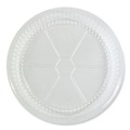 Food Trays, Containers, and Lids | Boardwalk BWKROUND9CLID 9 in. Plastic Dome Lids for Aluminum Round To-Go Containers - Clear (500/Carton) image number 1