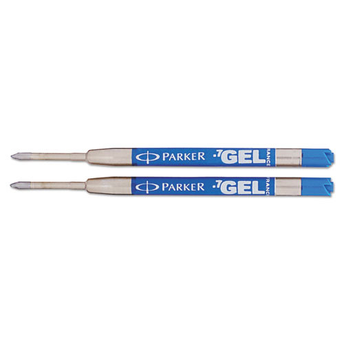 Pens | Parker 1950364 Parker Medium Conical Tip Retractable Gel Ink Roller Ball Pens Refill - Blue Ink (2/Pack) image number 0