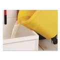 Mop Buckets | Rubbermaid Commercial FG759088YEL 35 qt. WaveBrake Plastic Down-Press Institution Bucket and Wringer Combos - Yellow image number 4
