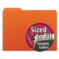 File Folders | Smead 10259 0.75 in. Expansion Interior File Folders - Orange/Letter Size (100/Box) image number 3