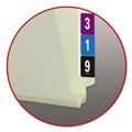 File Folders | Smead 26210 2 in. Expansion Extra-Heavy Recycled Pressboard End Tab Folders - Letter Size/Gray-Green (25/Box) image number 2