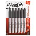 Permanent Markers | Sharpie 33666PP Super Permanent Marker - Fine Bullet Tip/Black (6/Pack) image number 0