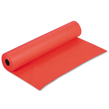 Pacon P0063100 35 lbs. Wrapping Weight 36 in. x 1000 ft. Rainbow Duo-Finish Colored Kraft Paper - Orange (1-Roll)