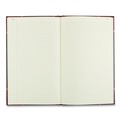 Recordkeeping & Forms | National 57151 Texthide 14 x 8.5 Sheets 1-Subject Medium/College Rule Record Book - Black/Burgundy Cover image number 2