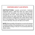 Odor Control | Big D Industries 045100 7 oz Metered Concentrated Room Deodorant - Lemon Scent (12/Carton) image number 4
