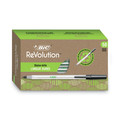 Pens | BIC GSME509BK Ecolutions Round Stic Medium 1 mm. Stick Ballpoint Pen Value Pack - Black Ink/Clear Barrel (50/Pack) image number 0
