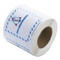 Labels | LabelMaster L450 5.5 in. x 5 in. Self-Adhesive Shipping and Handling Time and Temperature Labels - White/Blue/Red/Gray (1/Roll) image number 0