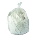 Trash & Waste Bins | Boardwalk H5645TCKR01 23 Gallon 0.9 mil 28 in. x 45 in. Perforated Roll Linear Low Density Can Liners - Clear (25 Bags/Roll, 8 Rolls/Carton) image number 3