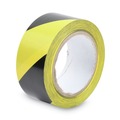 Safety & First Aid | Tatco 14711 2 in. x 108 ft. Hazard Marking Aisle Tape- Black/Yellow (1-Roll) image number 2