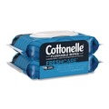 Cleaning Cloths | Cottonelle 35970 Fresh Care 1-Ply 3.73 in. x 5.5 in. Flushable Cleansing Cloths - White (8/Carton) image number 2